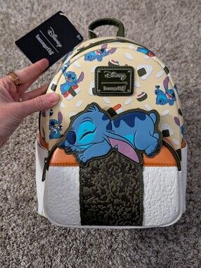NWT Loungefly Disney Lilo & Stitch Spam Musubi Stitch backpack